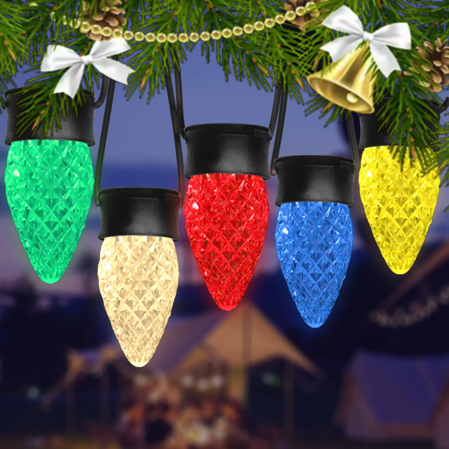 christmas lights c9 warm white